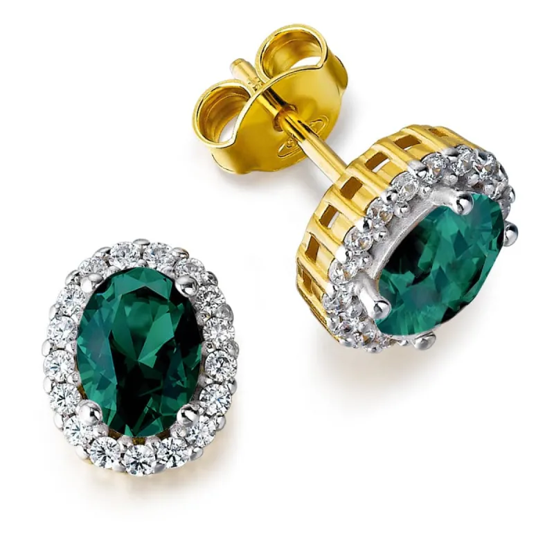 Tru-Emerald Cincature Earrings sold by Tru Diamonds