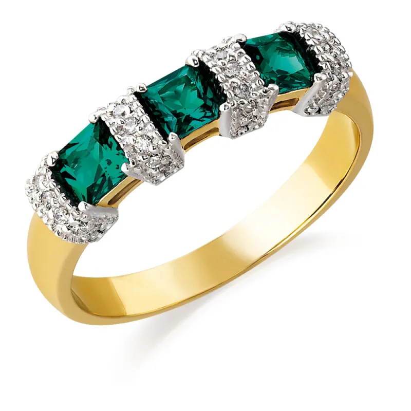 Tru Emerald Frozen Parfait Ring sold by Tru Diamonds