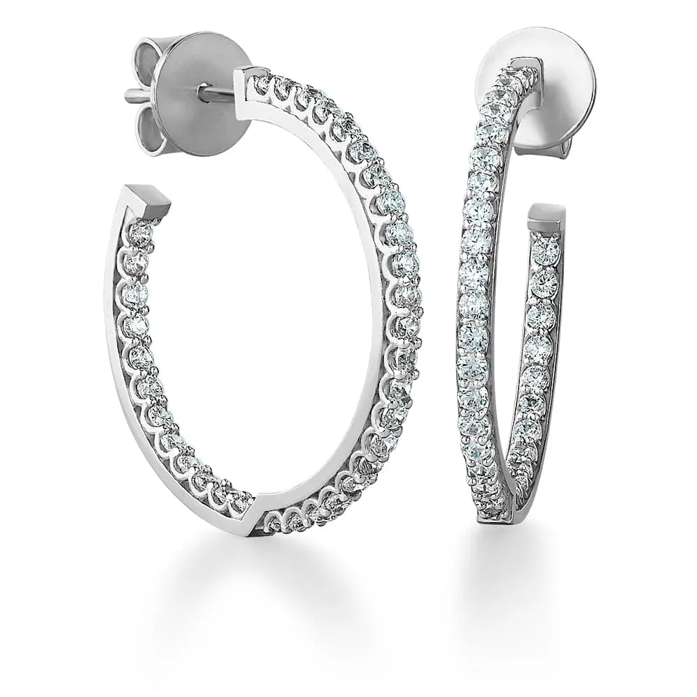 Celebrity Hoop Earrings sold by Tru Diamonds product image thumbnail 2