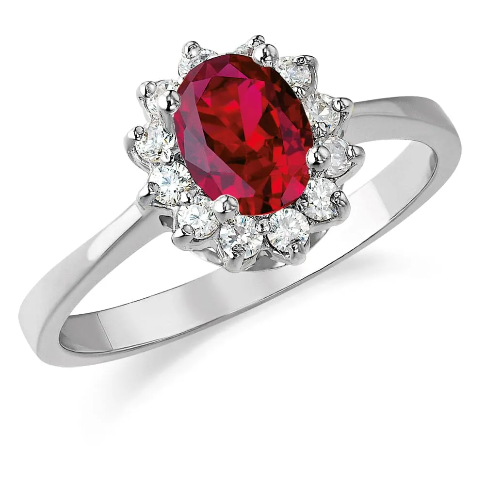 Tru Ruby Cluster Ring sold by Tru Diamonds product image thumbnail 2
