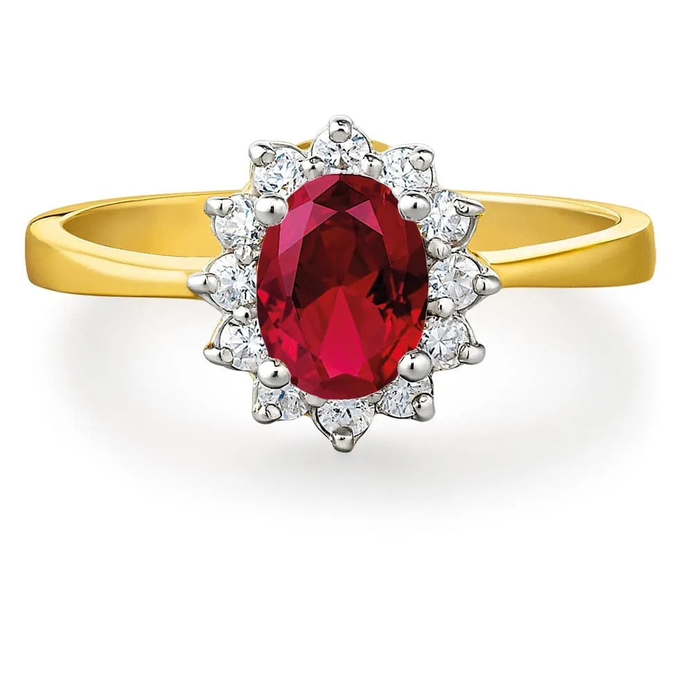 Tru Ruby Cluster Ring sold by Tru Diamonds product image thumbnail 3