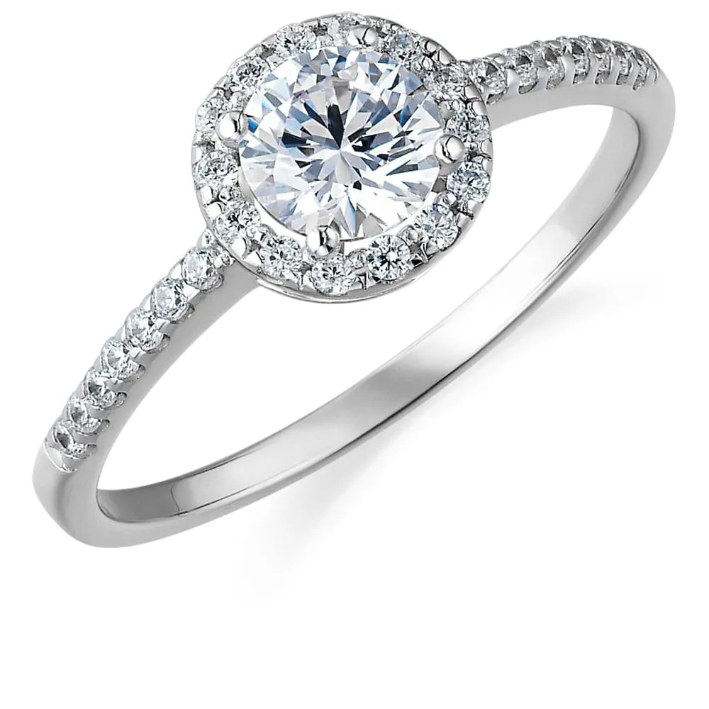 Posh Halo Ring sold by Tru Diamonds product image thumbnail 2