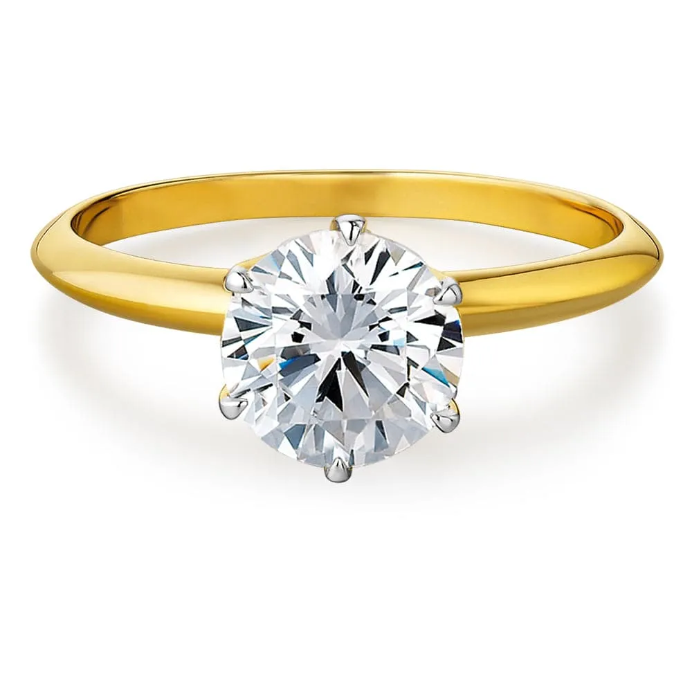 3 Carat Tiffany Style Solitaire Ring sold by Tru Diamonds product image thumbnail 5