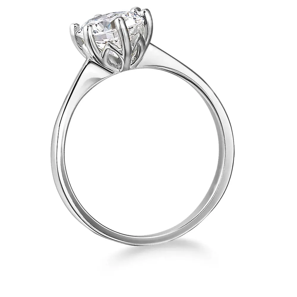 2 Carat Tulip Solitaire Ring sold by Tru Diamonds product image thumbnail 4