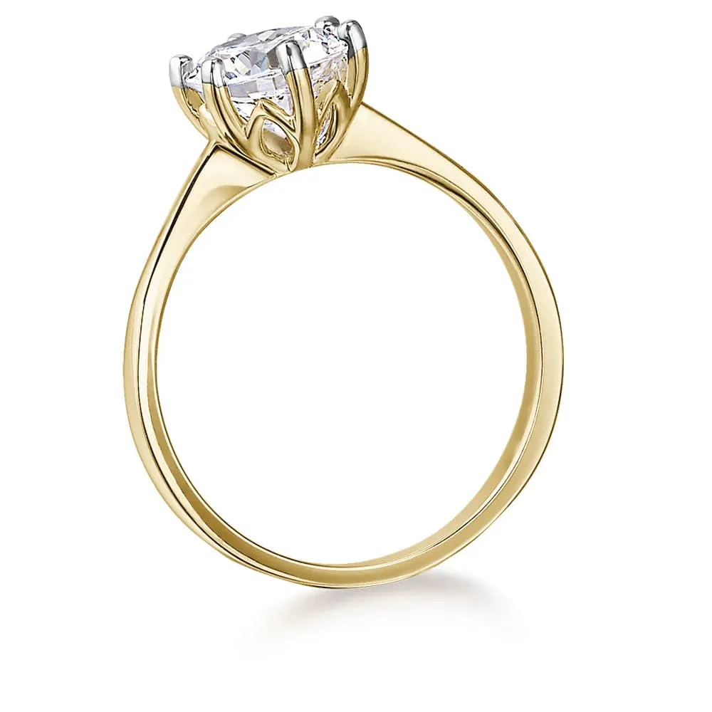 2 Carat Tulip Solitaire Ring sold by Tru Diamonds product image thumbnail 3