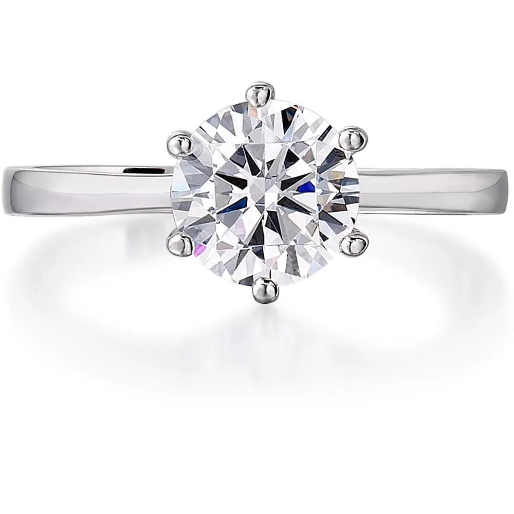 2 Carat Tulip Solitaire Ring sold by Tru Diamonds product image thumbnail 5