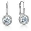 2.25 ct. t.w. Elegant Halo Drop Earrings sold by Tru Diamonds