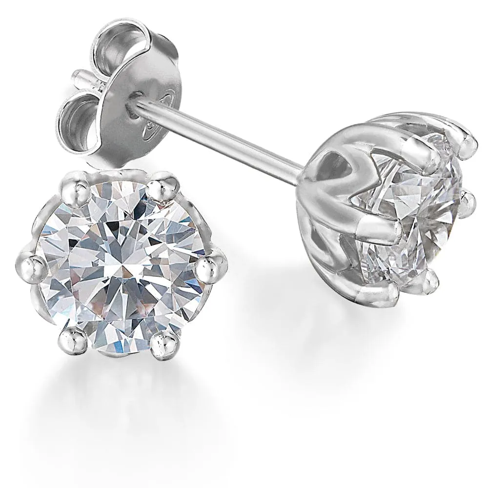 1 Carat Tulip Stud Earrings sold by Tru Diamonds product image thumbnail 4