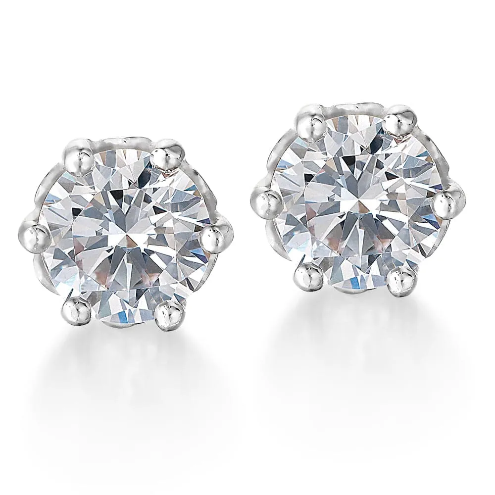 1 Carat Tulip Stud Earrings sold by Tru Diamonds product image thumbnail 2