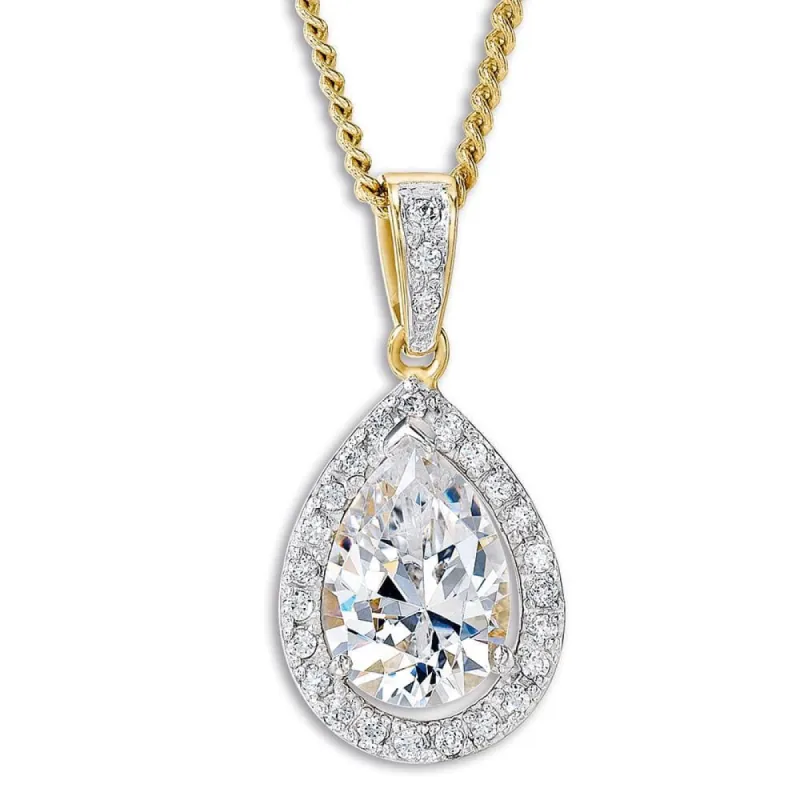 Classic Pear Cut Pendant sold by Tru Diamonds