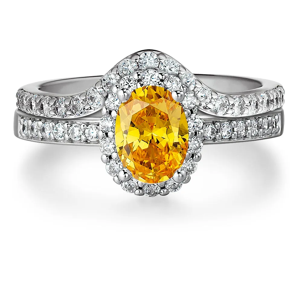 Yellow Cincature Ring Set sold by Tru Diamonds product image thumbnail 2