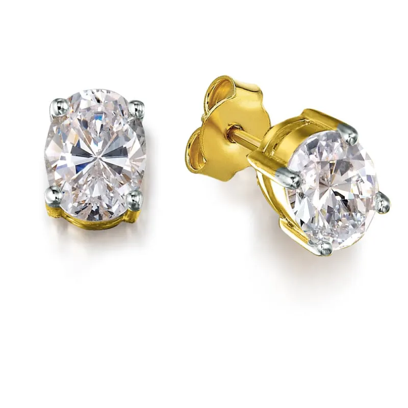 Oval Cut Stud Earrings sold by Tru Diamonds