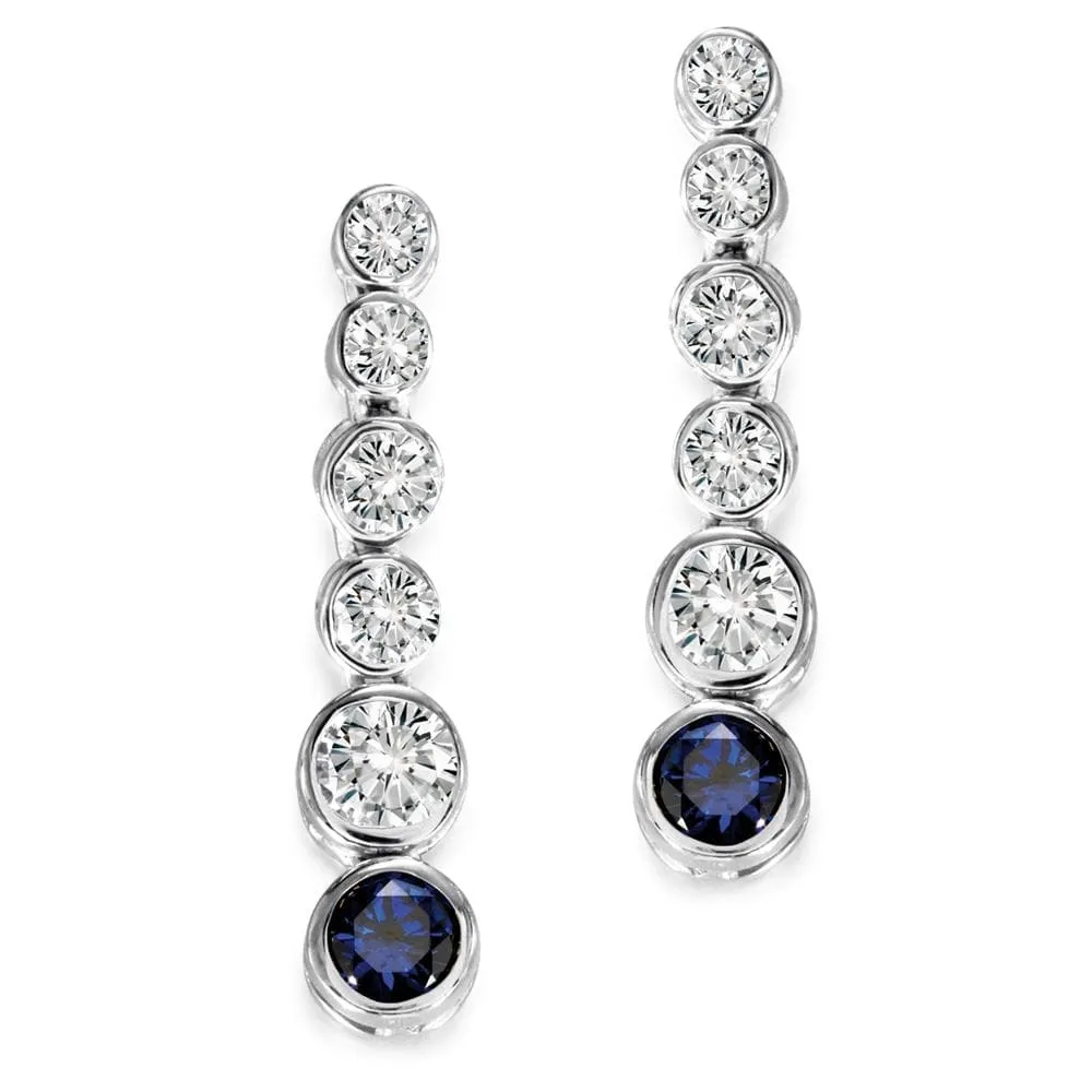 Tru-Sapphire Classic Drop Earrings sold by Tru Diamonds product image thumbnail 2
