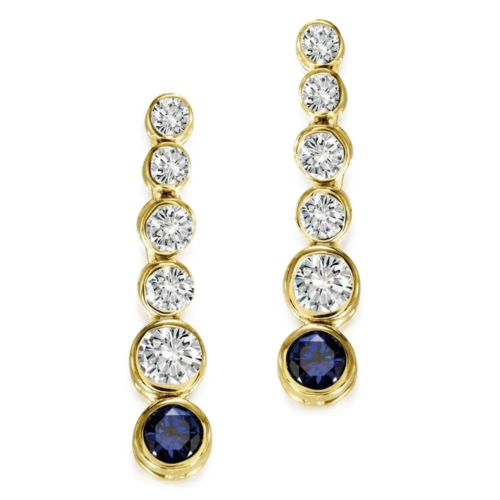 Tru-Sapphire Classic Drop Earrings sold by Tru Diamonds