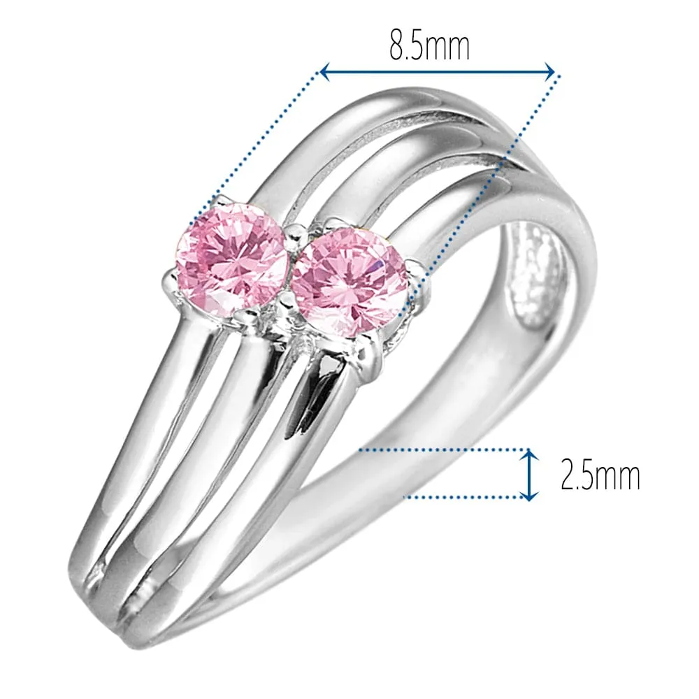 Pink Togetherness Ring sold by Tru Diamonds product image thumbnail 4