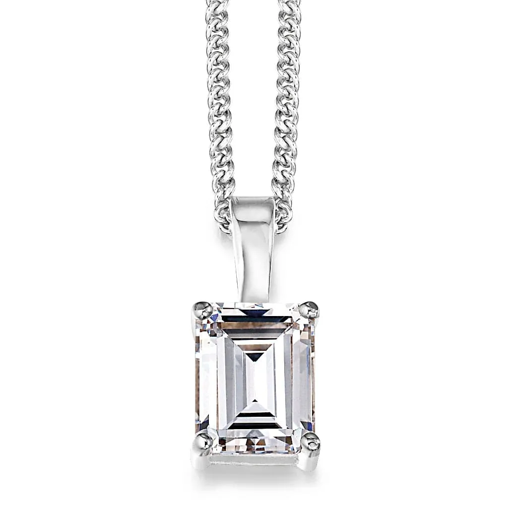 2.5 Carat Emerald Cut Pendant sold by Tru Diamonds product image thumbnail 2