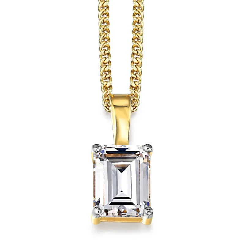 2.5 Carat Emerald Cut Pendant sold by Tru Diamonds