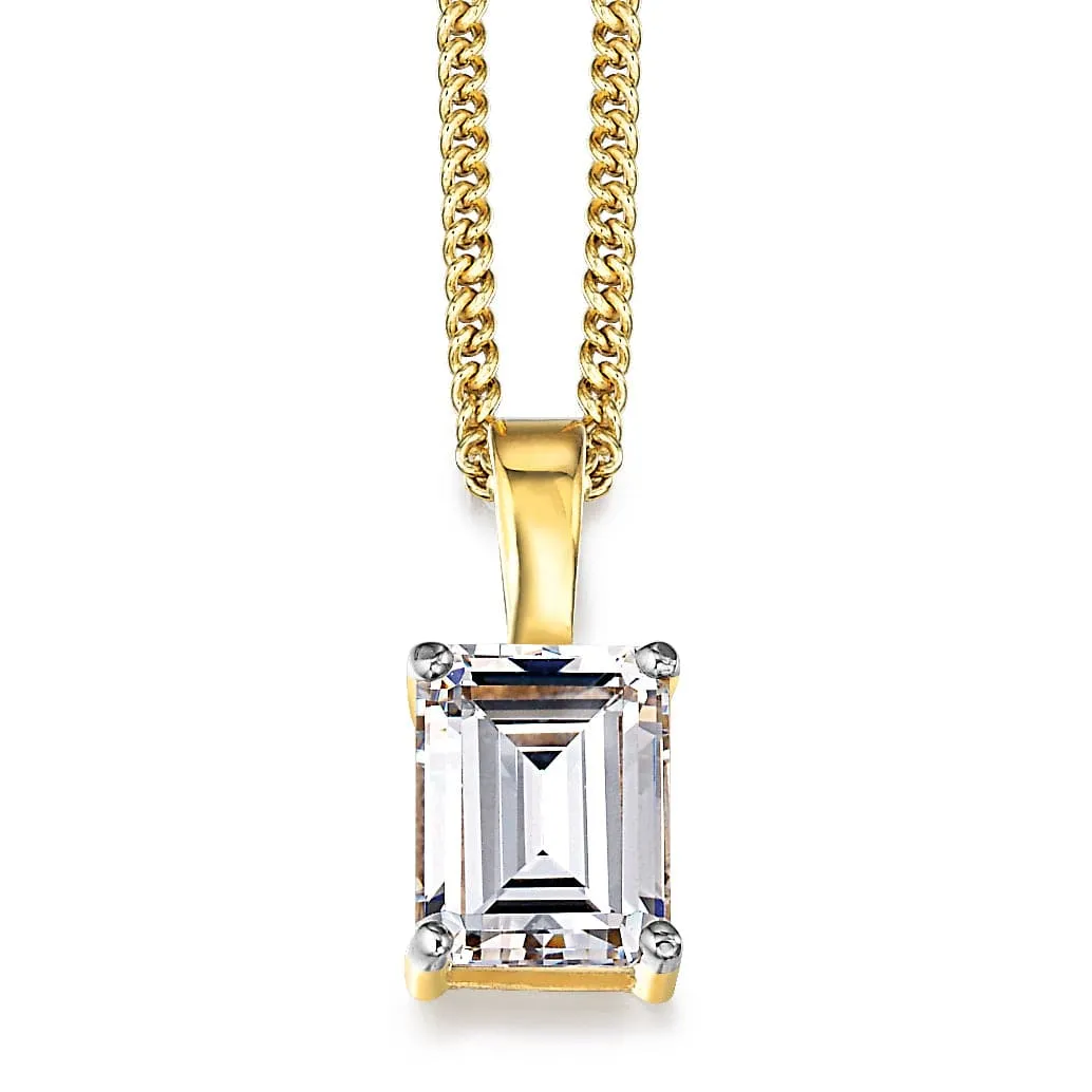 2.5 Carat Emerald Cut Pendant sold by Tru Diamonds