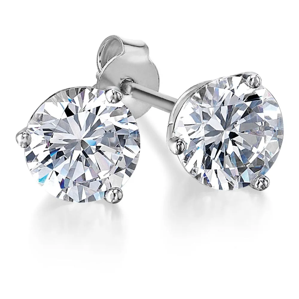 2 Carat Posh Martini Stud Earrings sold by Tru Diamonds product image thumbnail 5