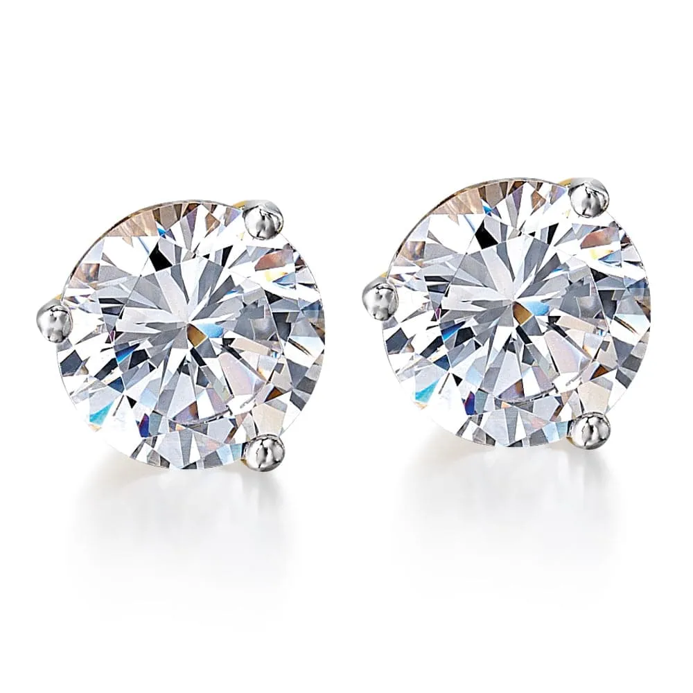 2 Carat Posh Martini Stud Earrings sold by Tru Diamonds