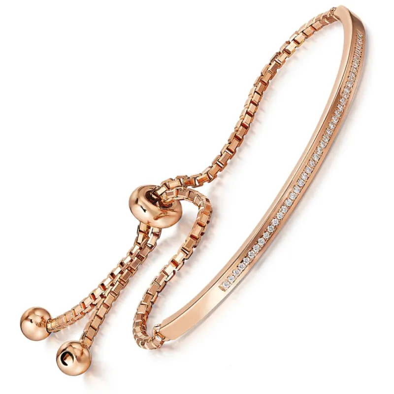 Channel Set Friendship Bracelet made by Tru Diamonds