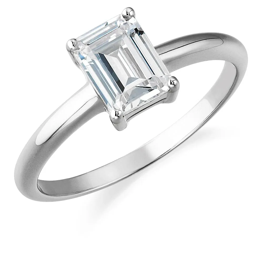 1.75 Carat Emerald Cut Solitaire Ring sold by Tru Diamonds product image thumbnail 3