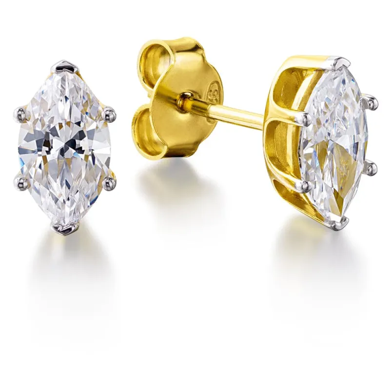 0,75 Carat Marquise Stud Earrings sold by Tru Diamonds
