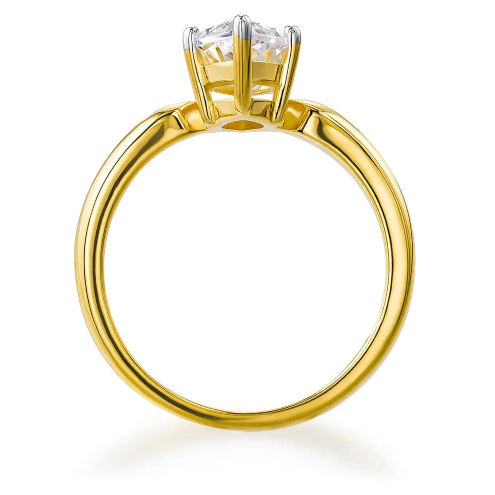 2 Carat Marquise Solitaire Ring sold by Tru Diamonds product image thumbnail 3