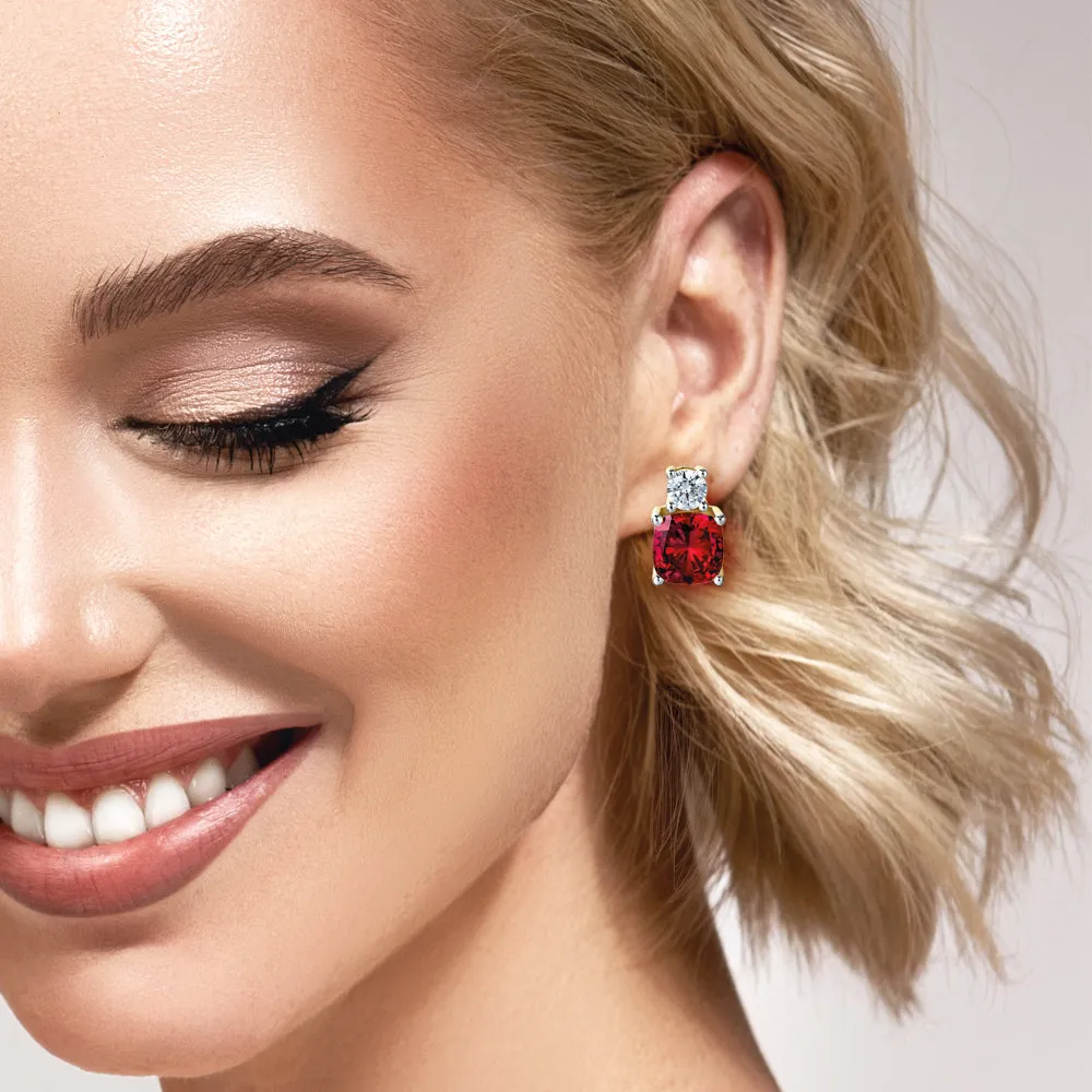 Tru Ruby Perfection Earrings sold by Tru Diamonds product image thumbnail 3