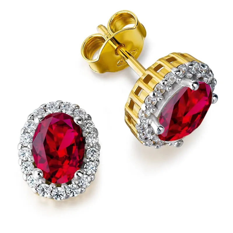 Tru-Ruby Cincature Earrings sold by Tru Diamonds