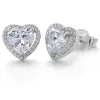 Heart Halo Studs sold by Tru Diamonds