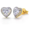 Heart Halo Studs sold by Tru Diamonds