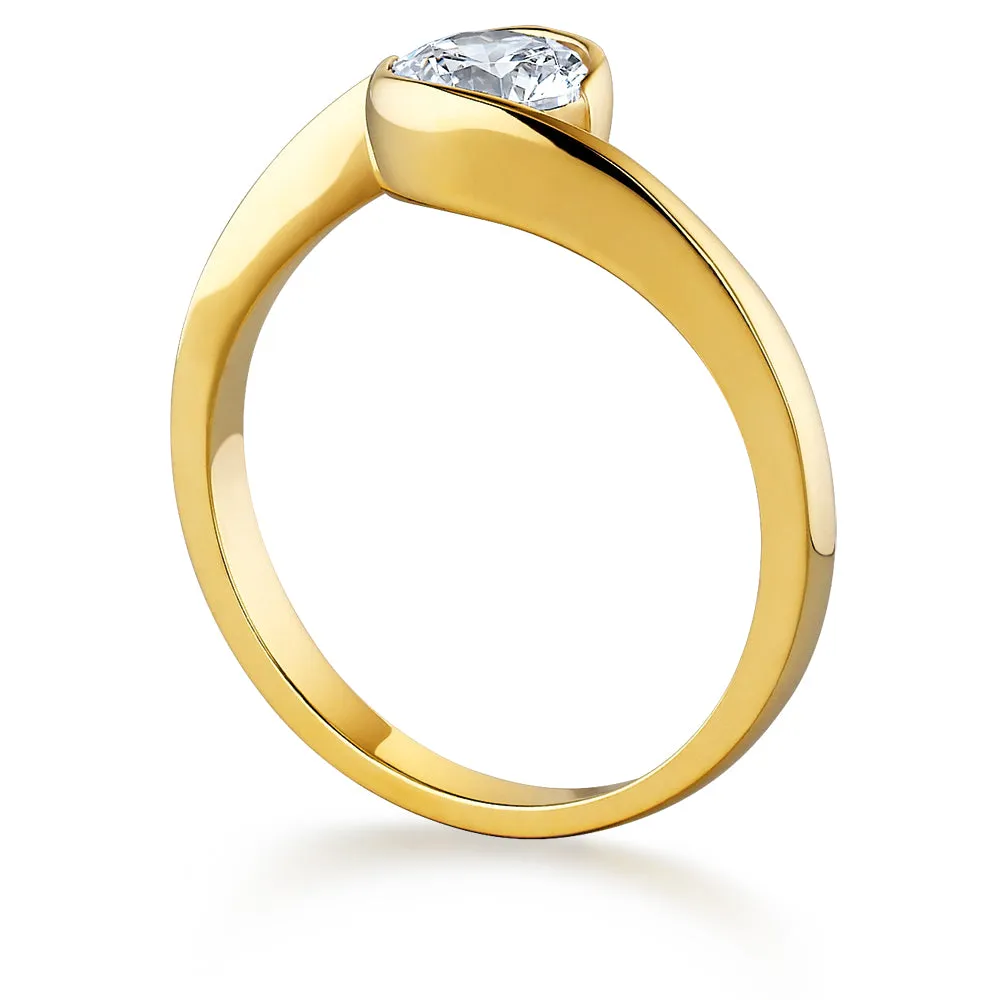 1 Carat Modern Solitaire Ring sold by Tru Diamonds product image thumbnail 3