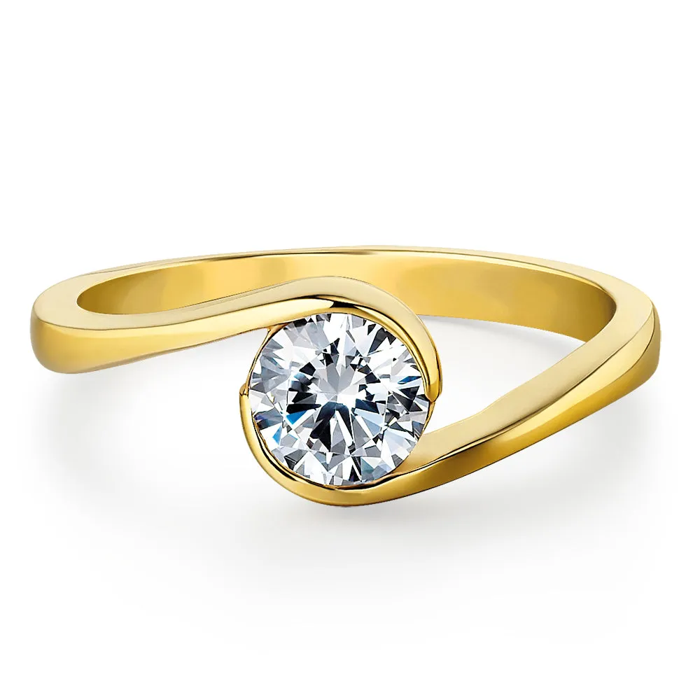 1 Carat Modern Solitaire Ring sold by Tru Diamonds product image thumbnail 5