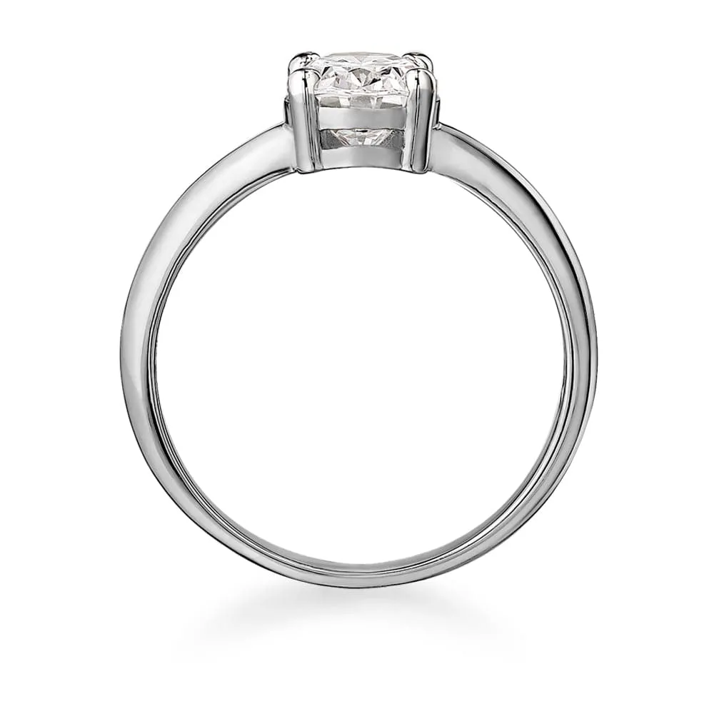 Oval Cut Solitaire Ring sold by Tru Diamonds product image thumbnail 4