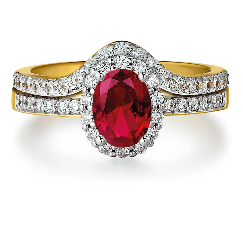 Tru Ruby Cincature Ring Set sold by Tru Diamonds