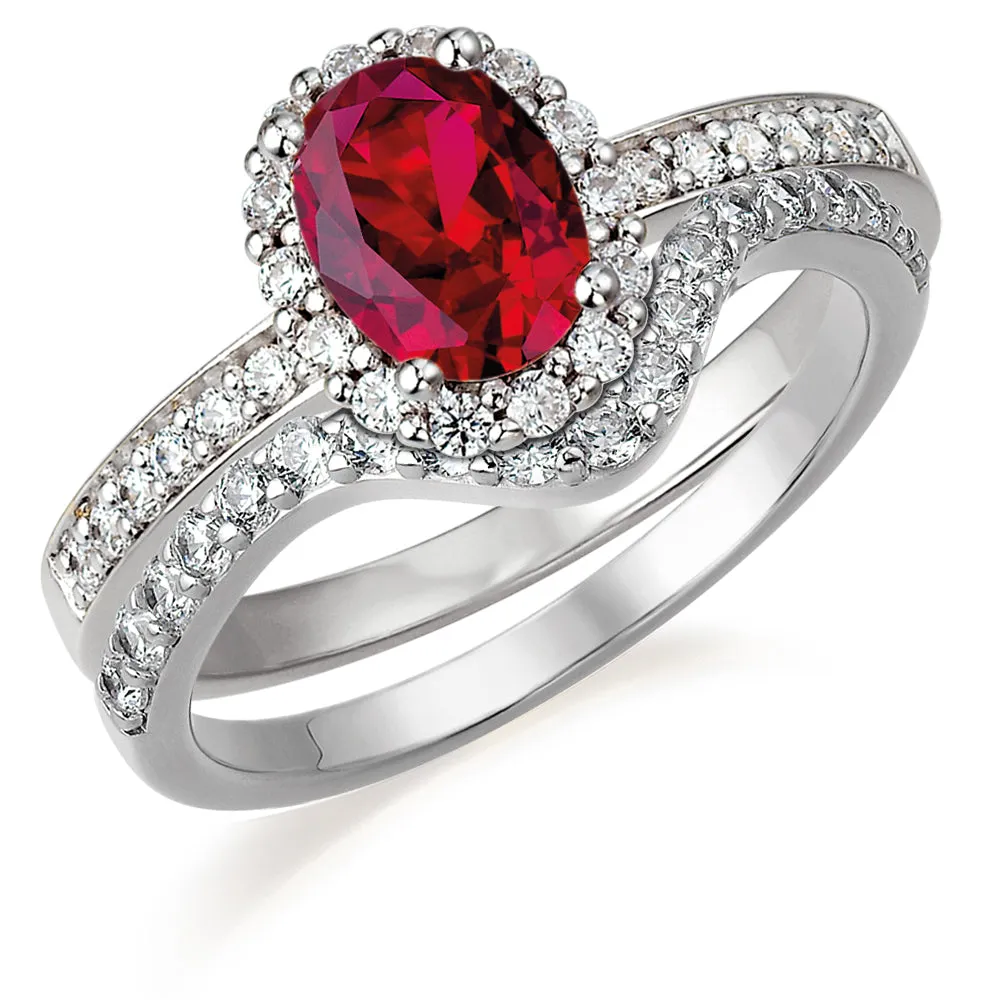 Tru Ruby Cincature Ring Set sold by Tru Diamonds product image thumbnail 4