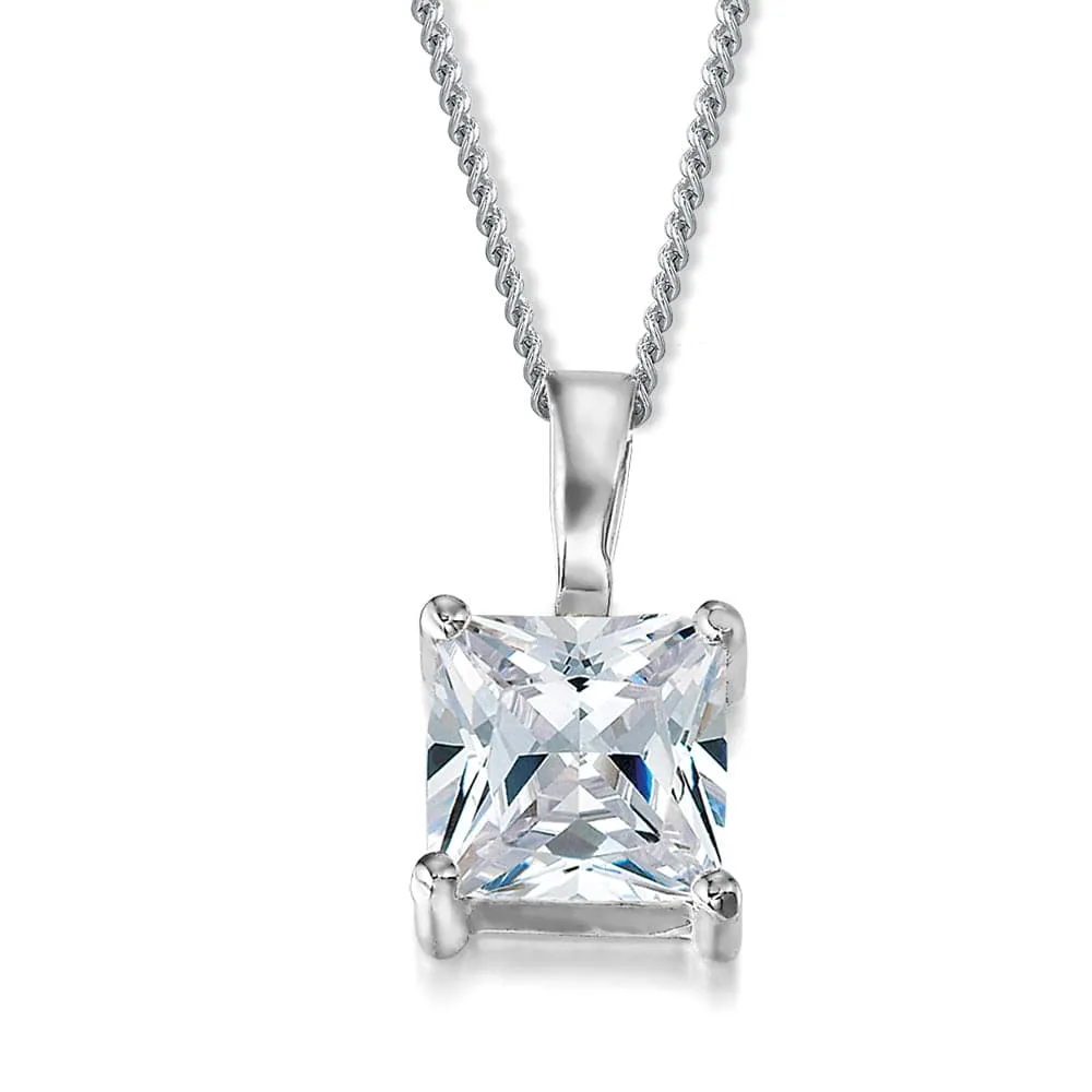 3 Carat Princess Cut Pendant sold by Tru Diamonds product image thumbnail 2