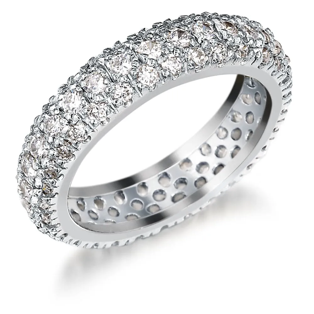Crystal Ice Eternity Ring sold by Tru Diamonds product image thumbnail 2