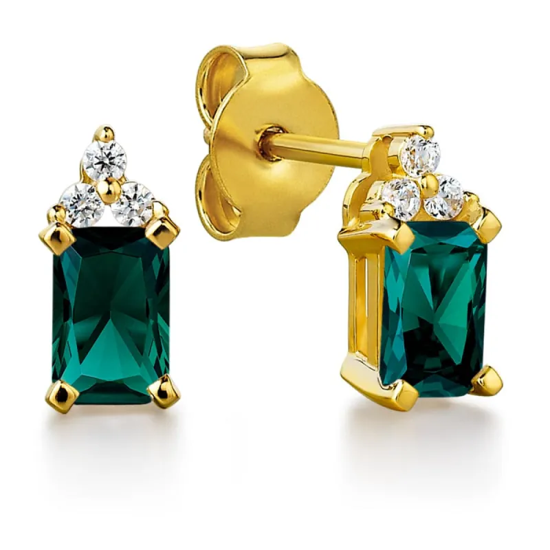 2.3 ct. t.w. Emerald Inspiration Earrings sold by Tru Diamonds
