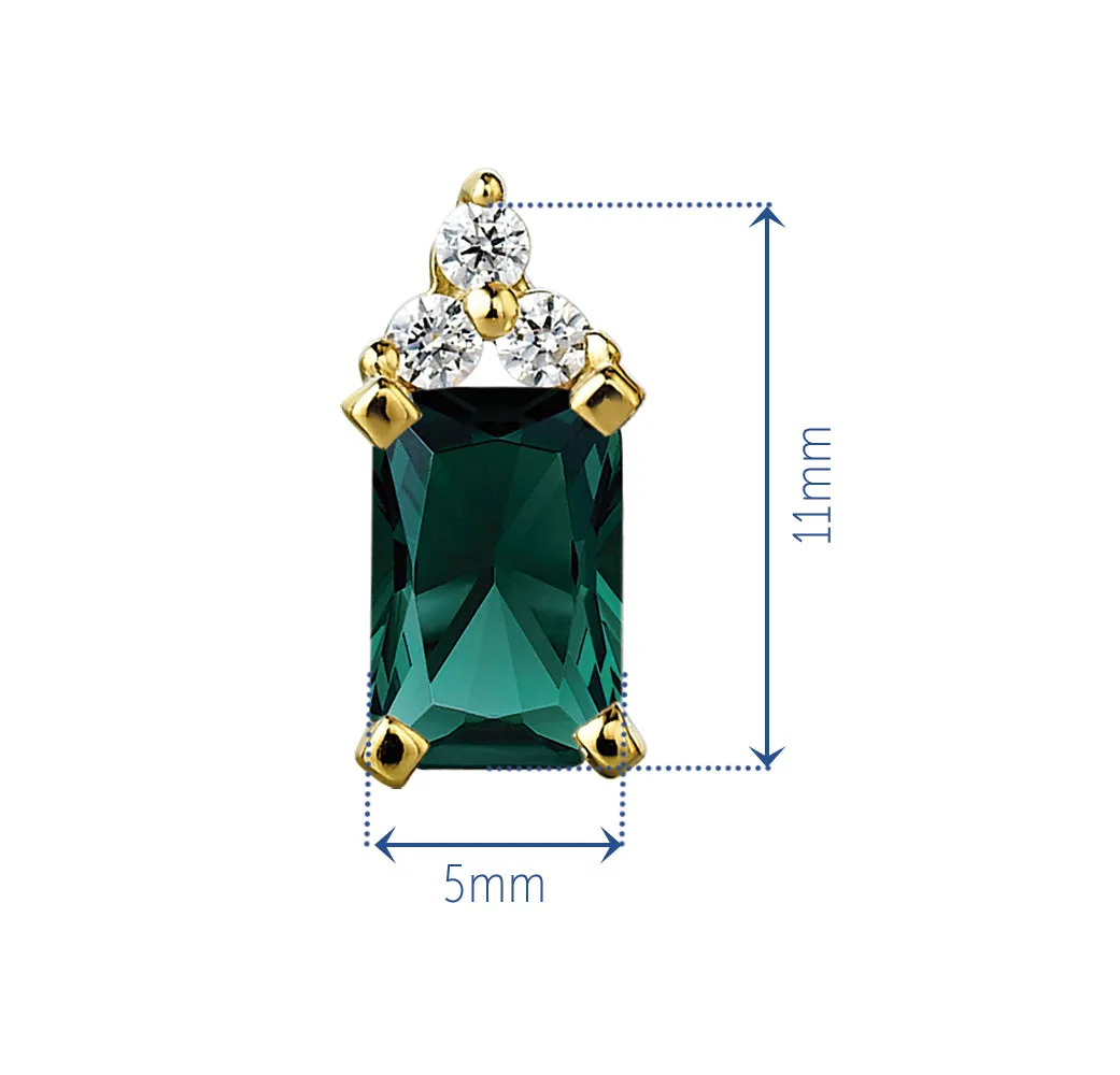 Emerald Inspiration Earrings sold by Tru Diamonds product image thumbnail 3