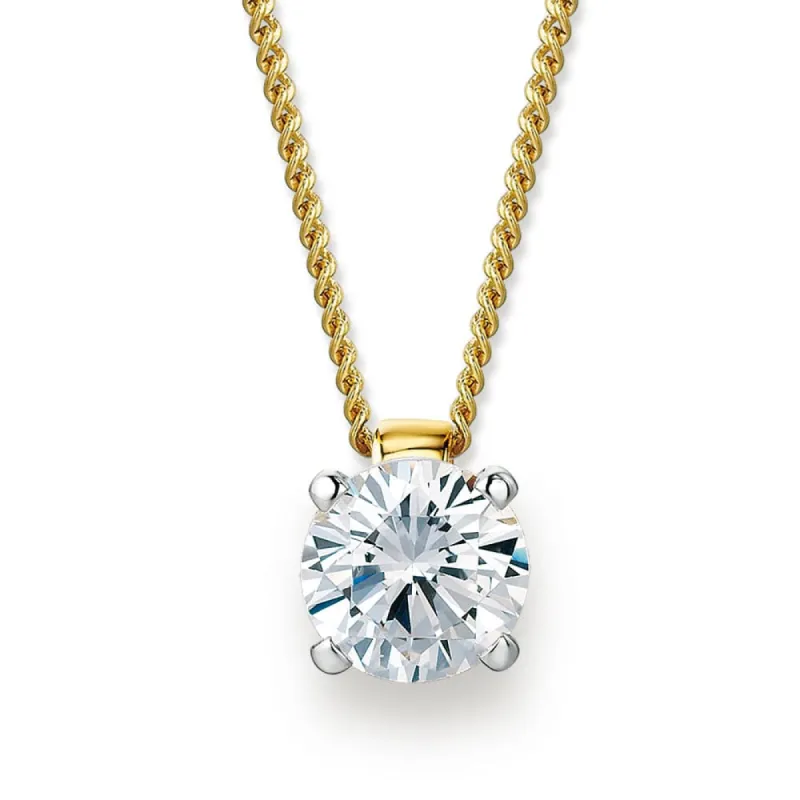 1 Carat Raindrop Pendant sold by Tru Diamonds