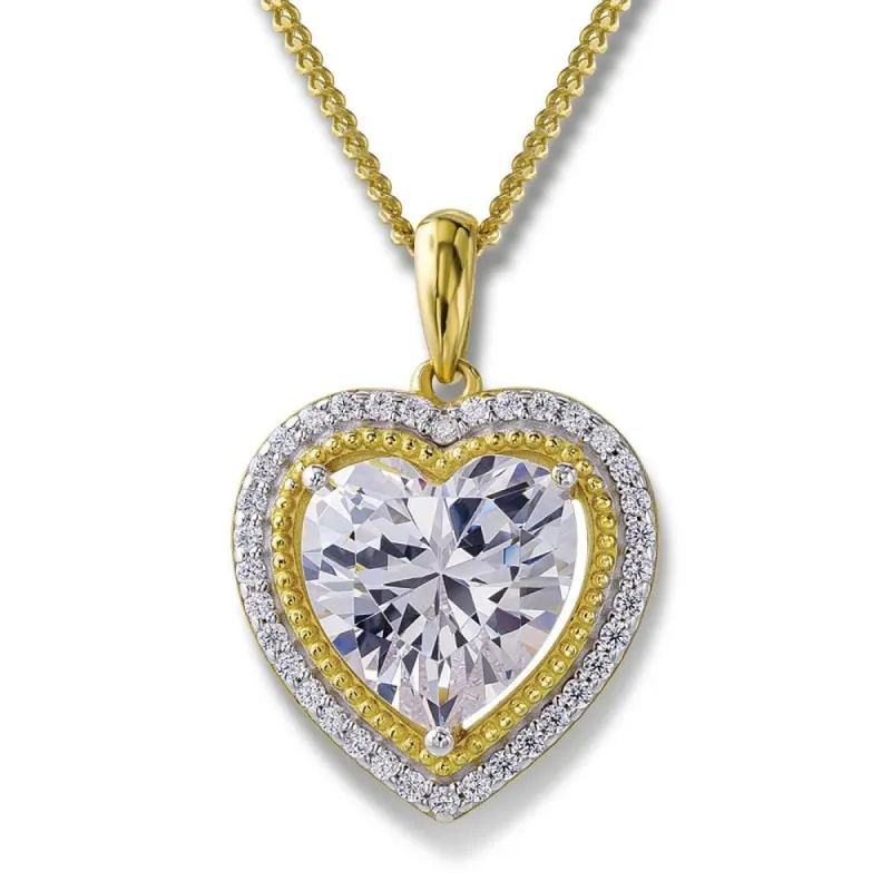 2.5 ct. t.w. Halo Heart Pendant sold by Tru Diamonds