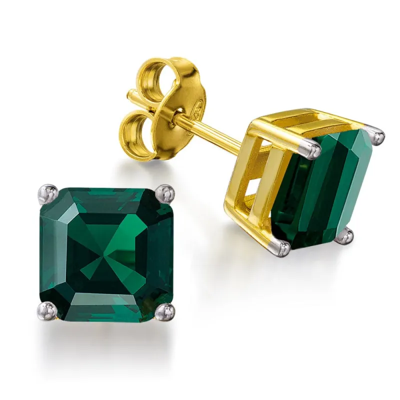 3 Carat Tru Emerald Asscher Cut Earrings sold by Tru Diamonds