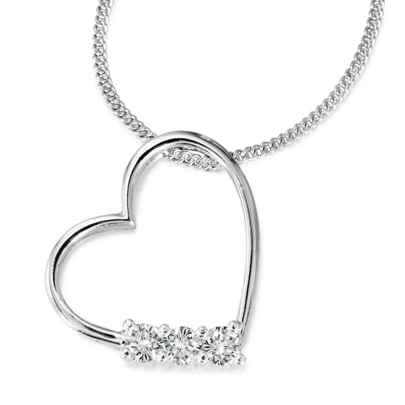 Trio Heart Cut Pendant sold by Tru Diamonds
