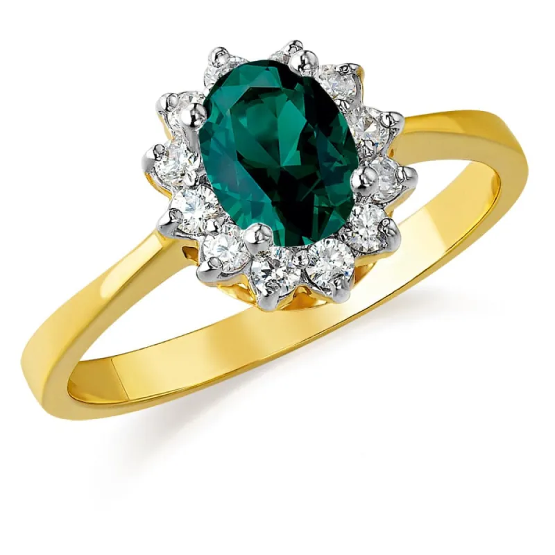 Tru Emerald Cluster Ring sold by Tru Diamonds