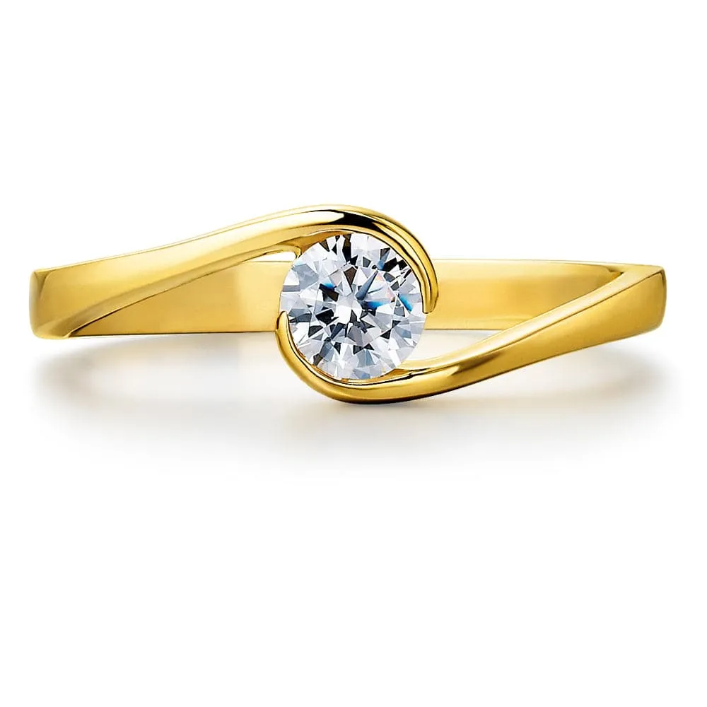 0.50 Carat Modern Solitaire Ring sold by Tru Diamonds product image thumbnail 5