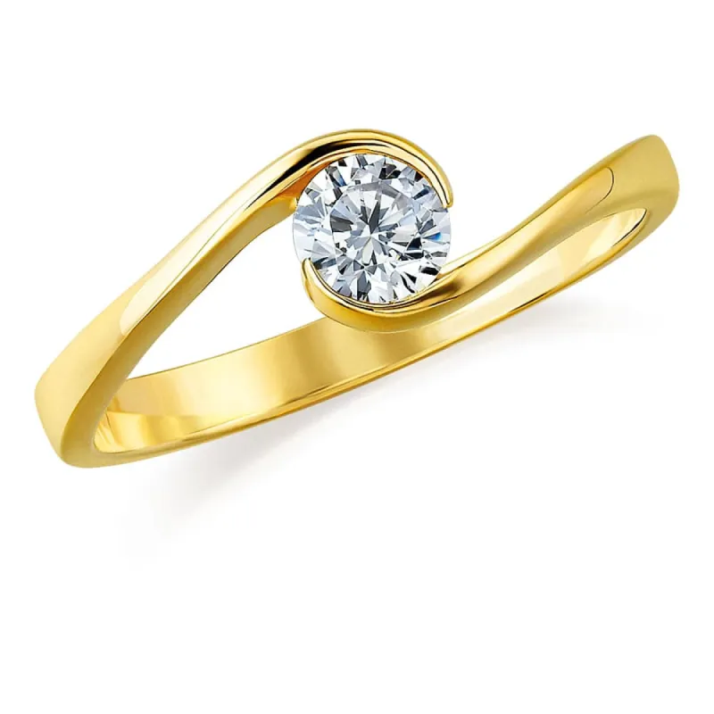 0.50 Carat Modern Solitaire Ring sold by Tru Diamonds
