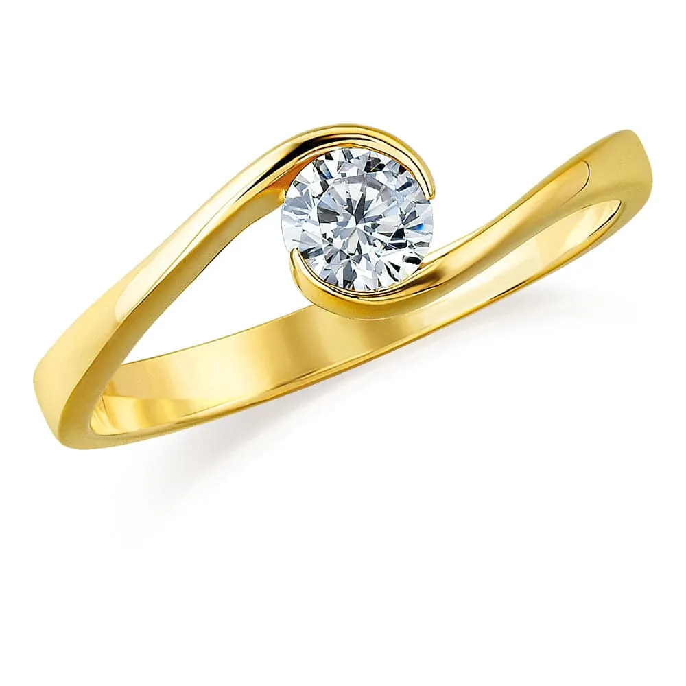 0.50 Carat Modern Solitaire Ring sold by Tru Diamonds