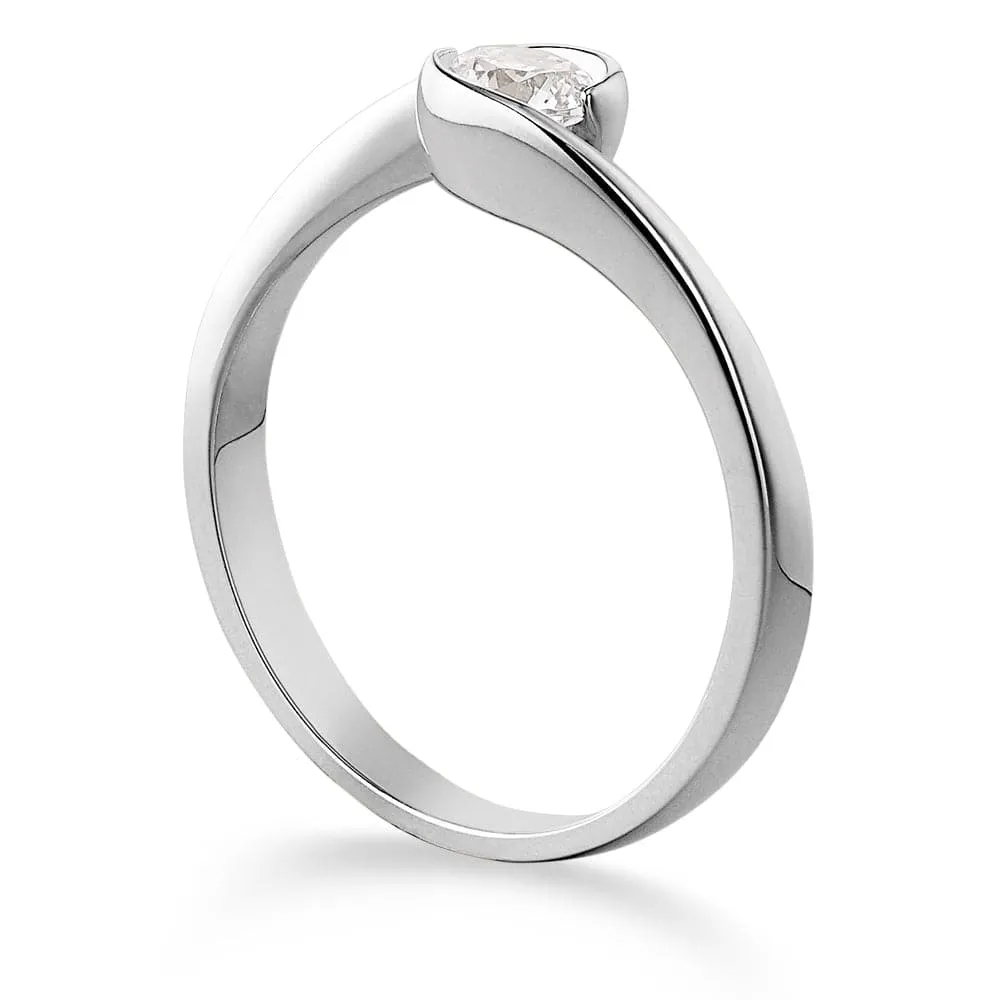 0.50 Carat Modern Solitaire Ring sold by Tru Diamonds product image thumbnail 4